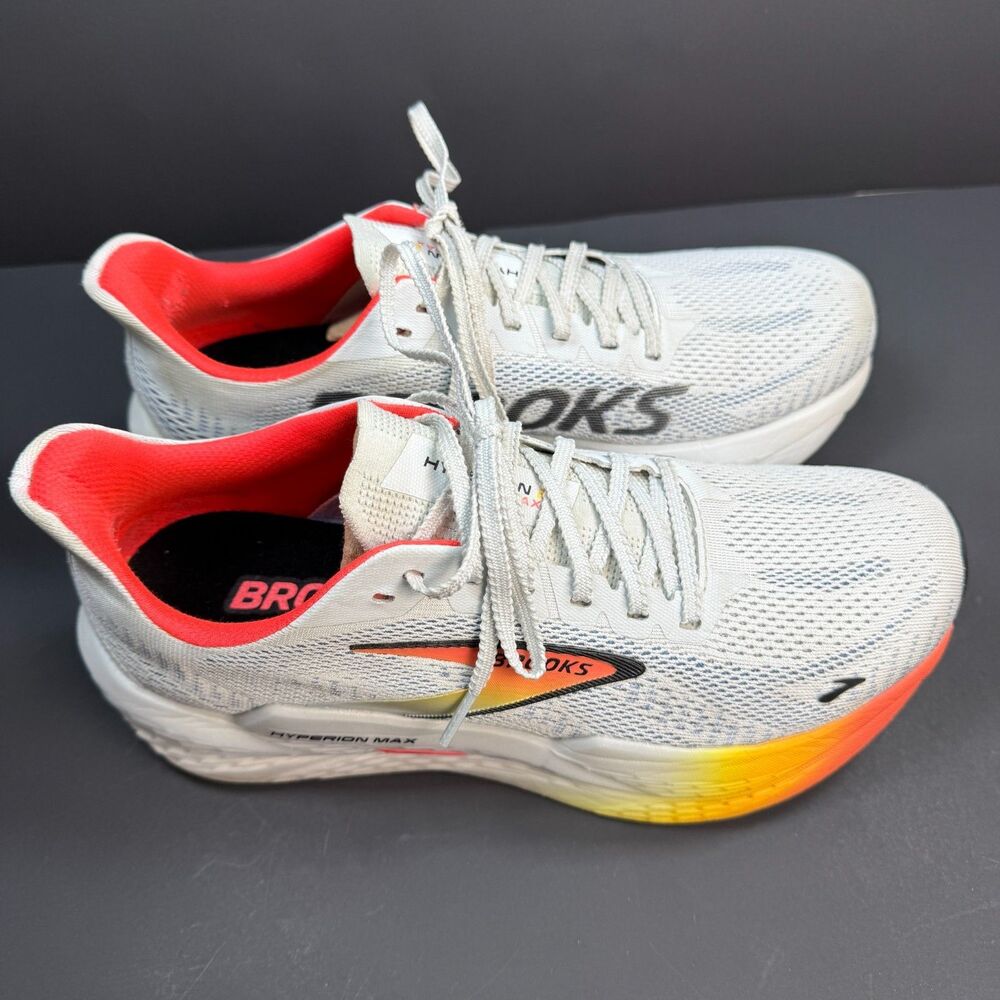 Brooks Hyperion Max 2 Shoes Womens 9 Illusion Coral Black Track Running *READ* - Picture 5 of 16